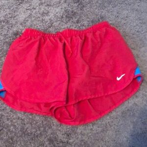 Pink & blue Nike dri-fit running shorts